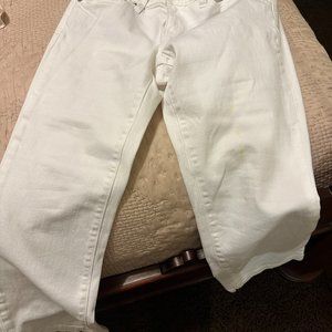 Gap White Girlfriend Jeans